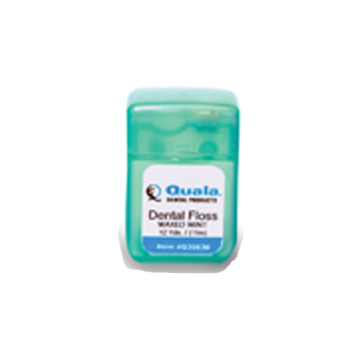 Quala Q30630 Nylon Dental Floss Waxed Mint Shred Resistant Patient Size 12 Yards Quala Q30630 Nylon Dental Floss Waxed Mint Shred Resistant Patient Size 12 Yards